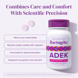 Barimelts ADEK, vitamines A, D, E et K liposolubles pour l'équilibre nutritionnel.