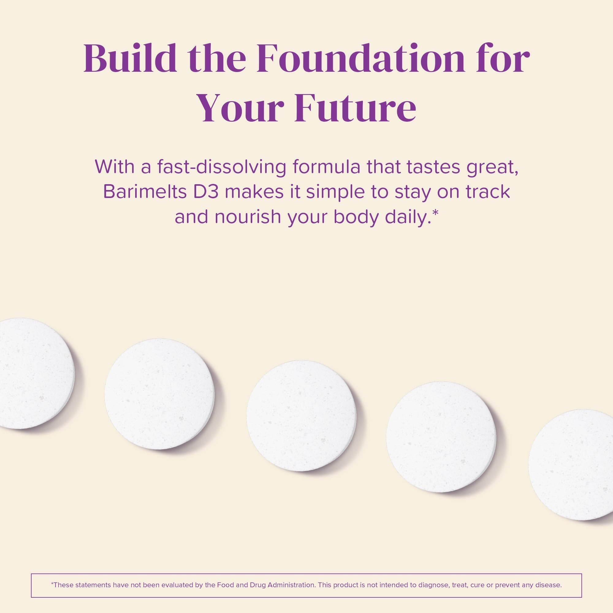 Barimelts D3 conforme ASMBS et ingrédients de qualité