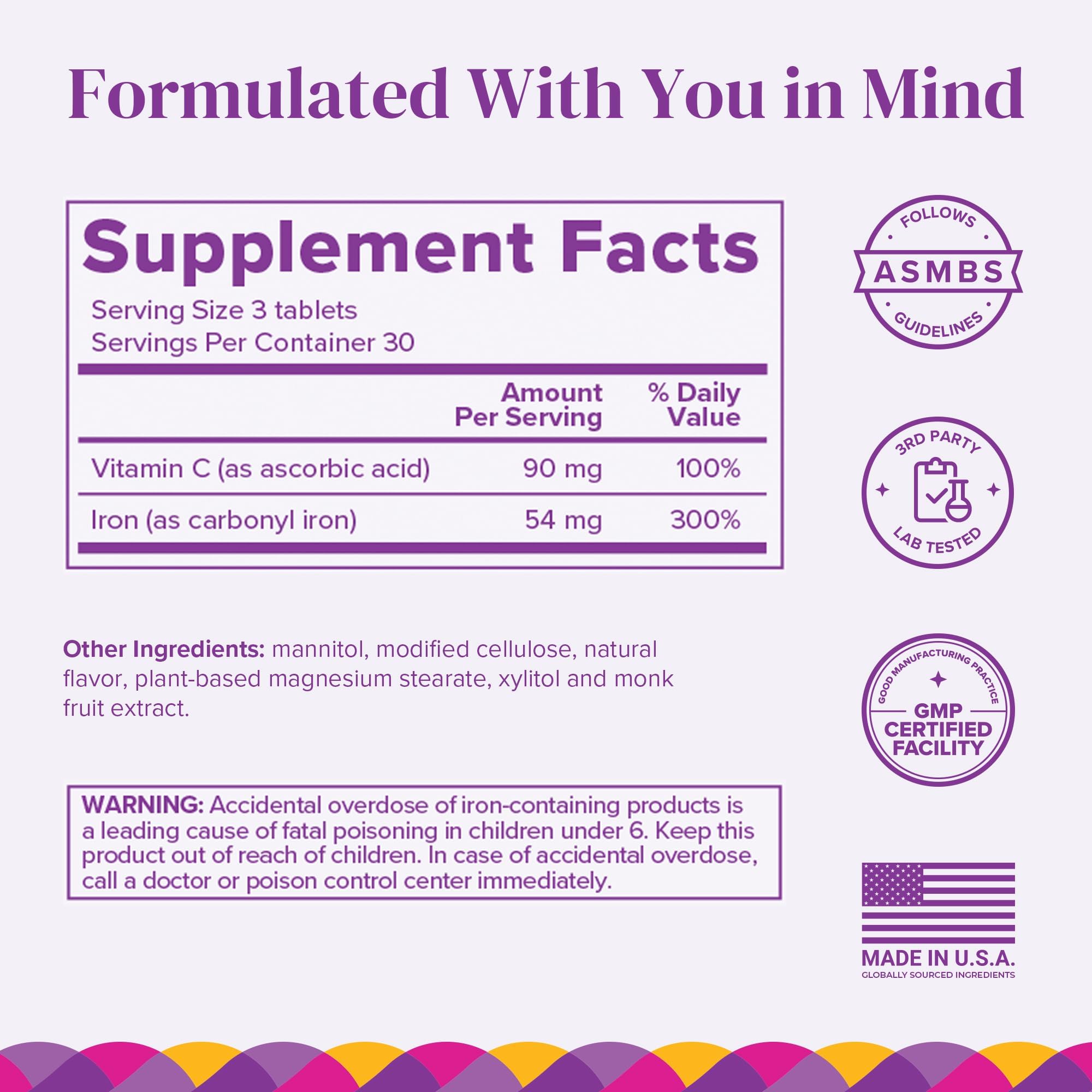 Barimelts Fer et Vitamine C: douceur sans sucre, absorption facilitée après chirurgie bariatrique.
