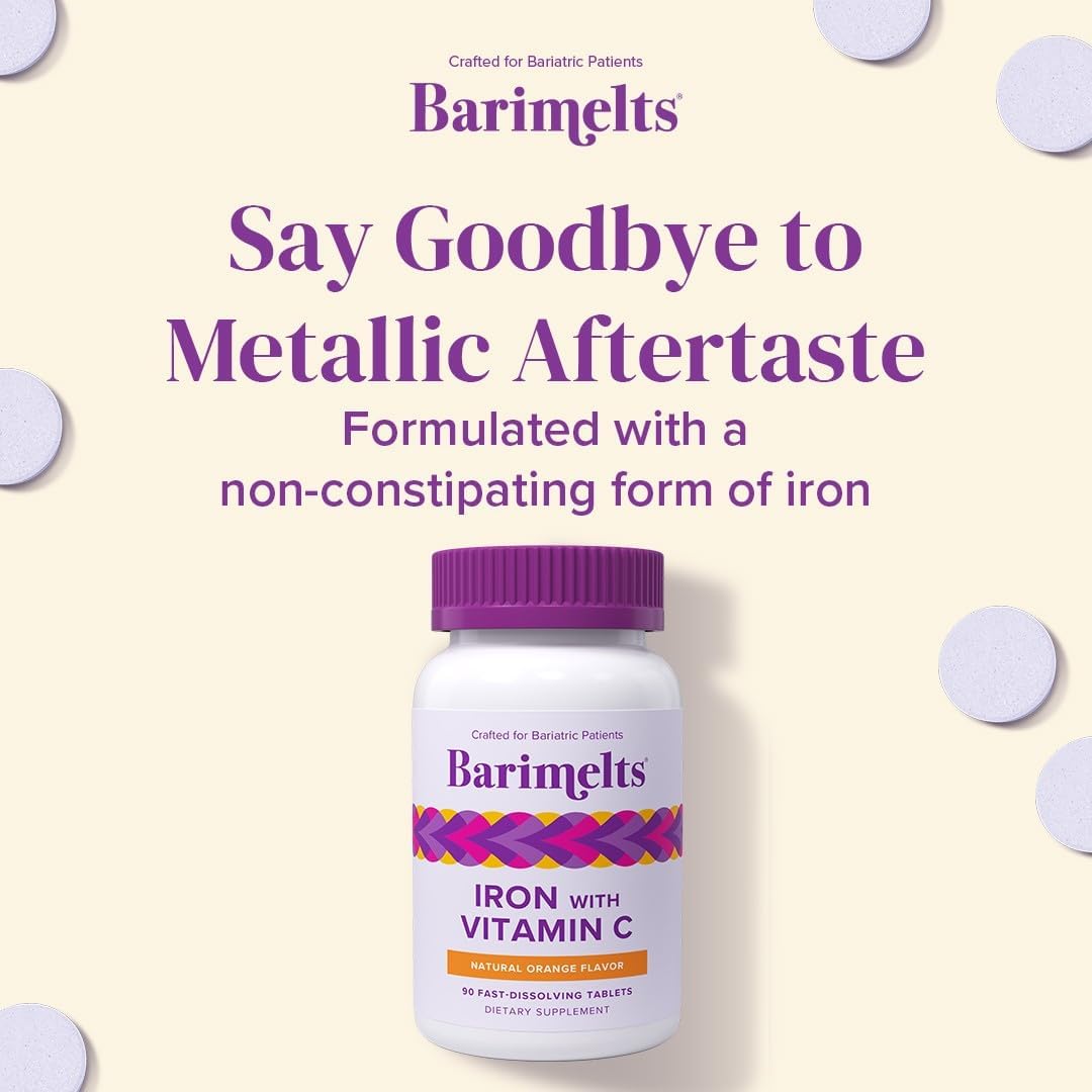 Barimelts Apport: formulation douce post-chirurgie, goût orange plaisant et prise simple.