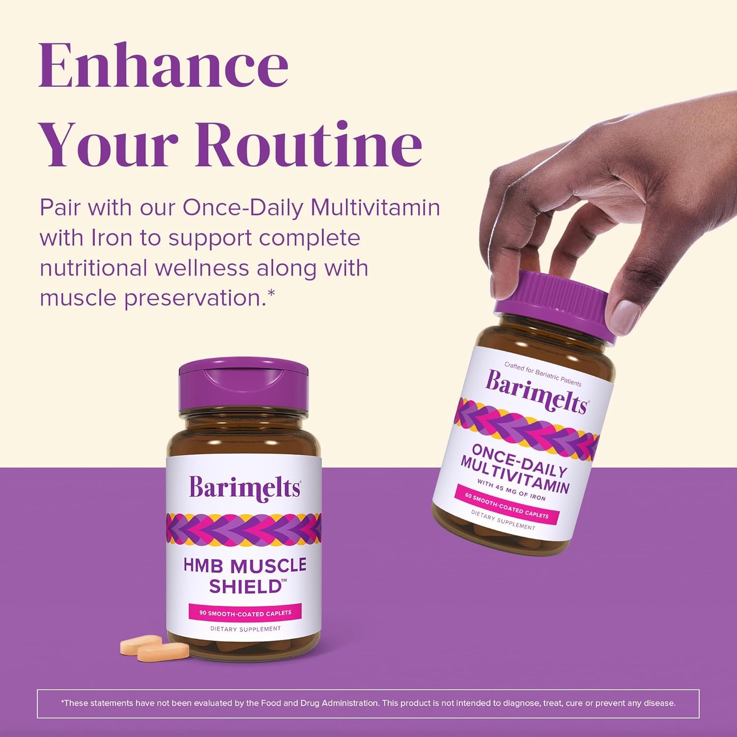 Utilisation sportive Barimelts HMB, capsules prêtes pour la séance.