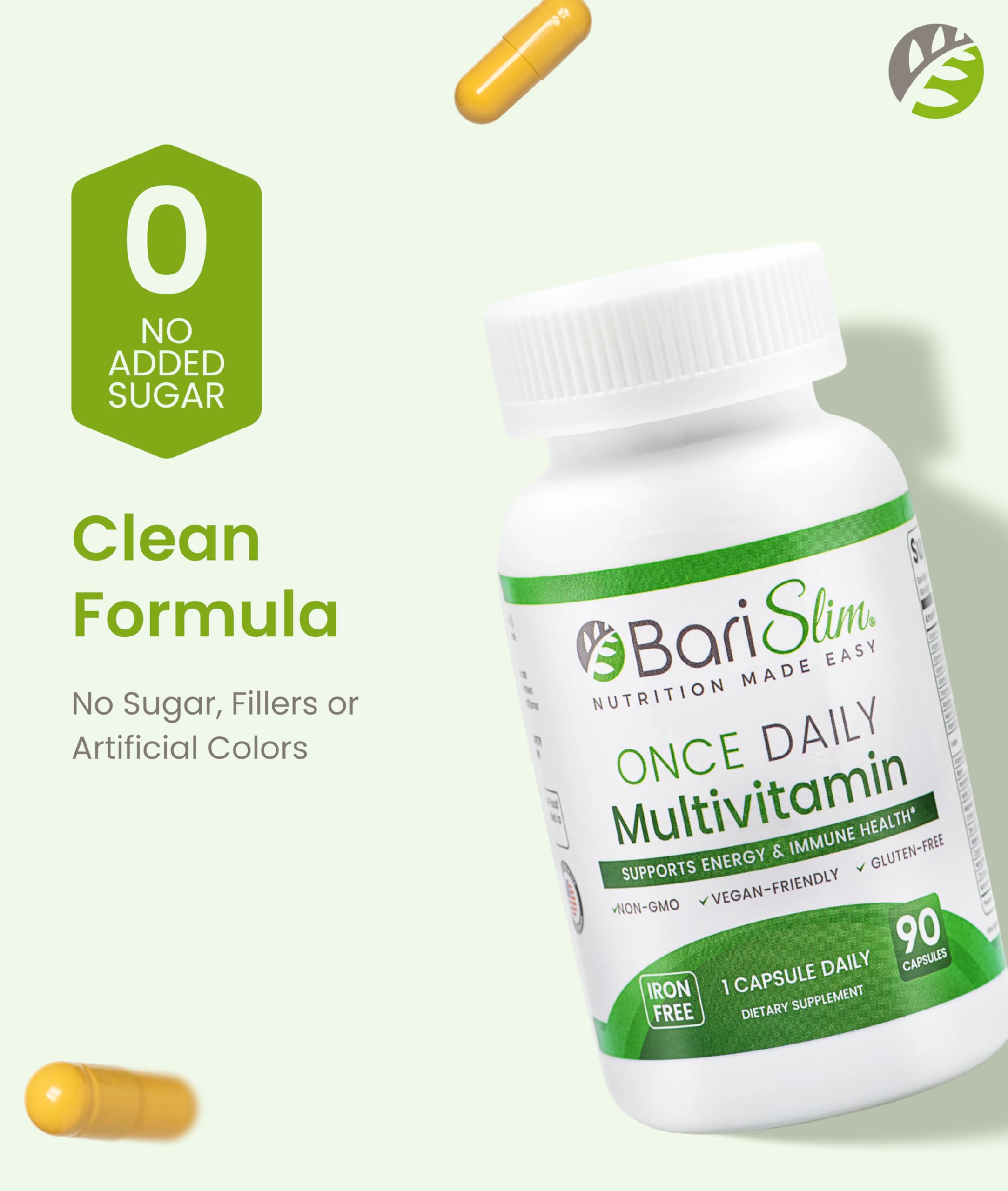 Capsules biodisponibles et nutriments soigneusement formulés pour une meilleure absorption.