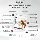 Gomme Barker Wellness Co Fraise-Ananas, goût fruité, routine quotidienne agréable.