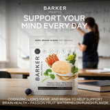 Gommes Barker Wellness saveur fruits de la passion et pastèque.