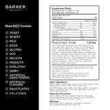 Gommes Barker Wellness routine quotidienne, deux gommes pour soutien cognitif.