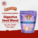 Texture-graines Barlean's Digestive Seed Blend pour smoothies riches en fibres.