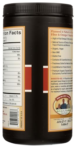 Barlean's Forti-Flax graines moulues bio, parfaites pour smoothies nourrissants.