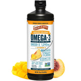 Barlean's Omega-3 huile poisson, bouteille pratique pour intégrer les oméga-3 au quotidien.