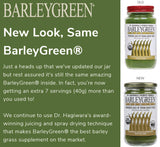 BARLEYGREEN – Doseur et poudre d’orge verte prête à être mélangée.