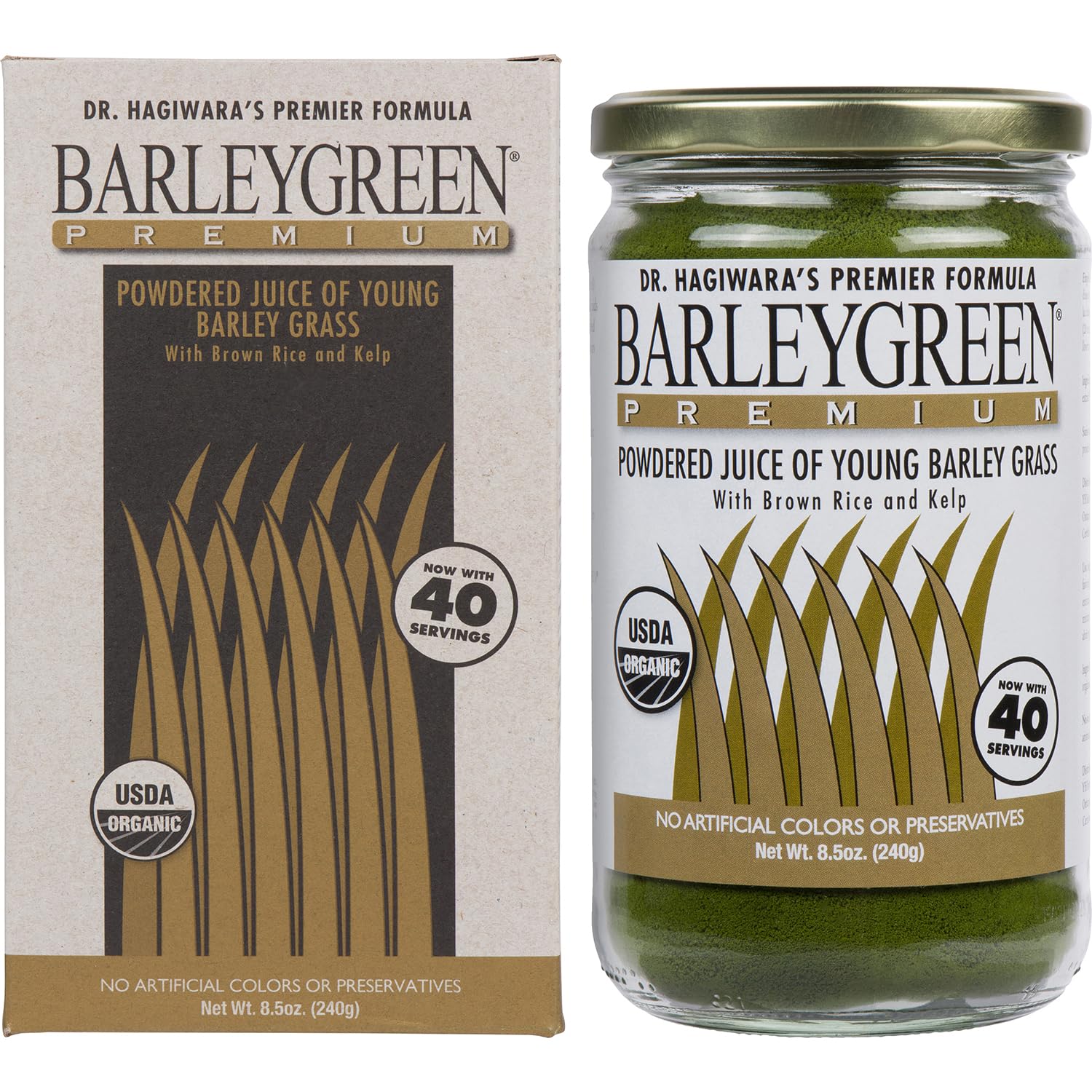 BARLEYGREEN – Poudre d’orge et kelp, mélange rapide dans un verre.