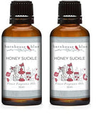 Barnhouse Blue Honeysuckle, flacon parfumé ambré, idéal pour bougies et soins de peau.
