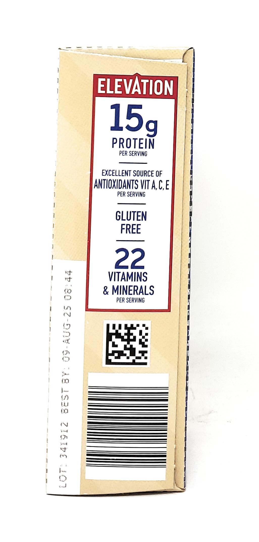 Ingrédients Barres Yogourt Miel Noisette – saveur et sans gluten.