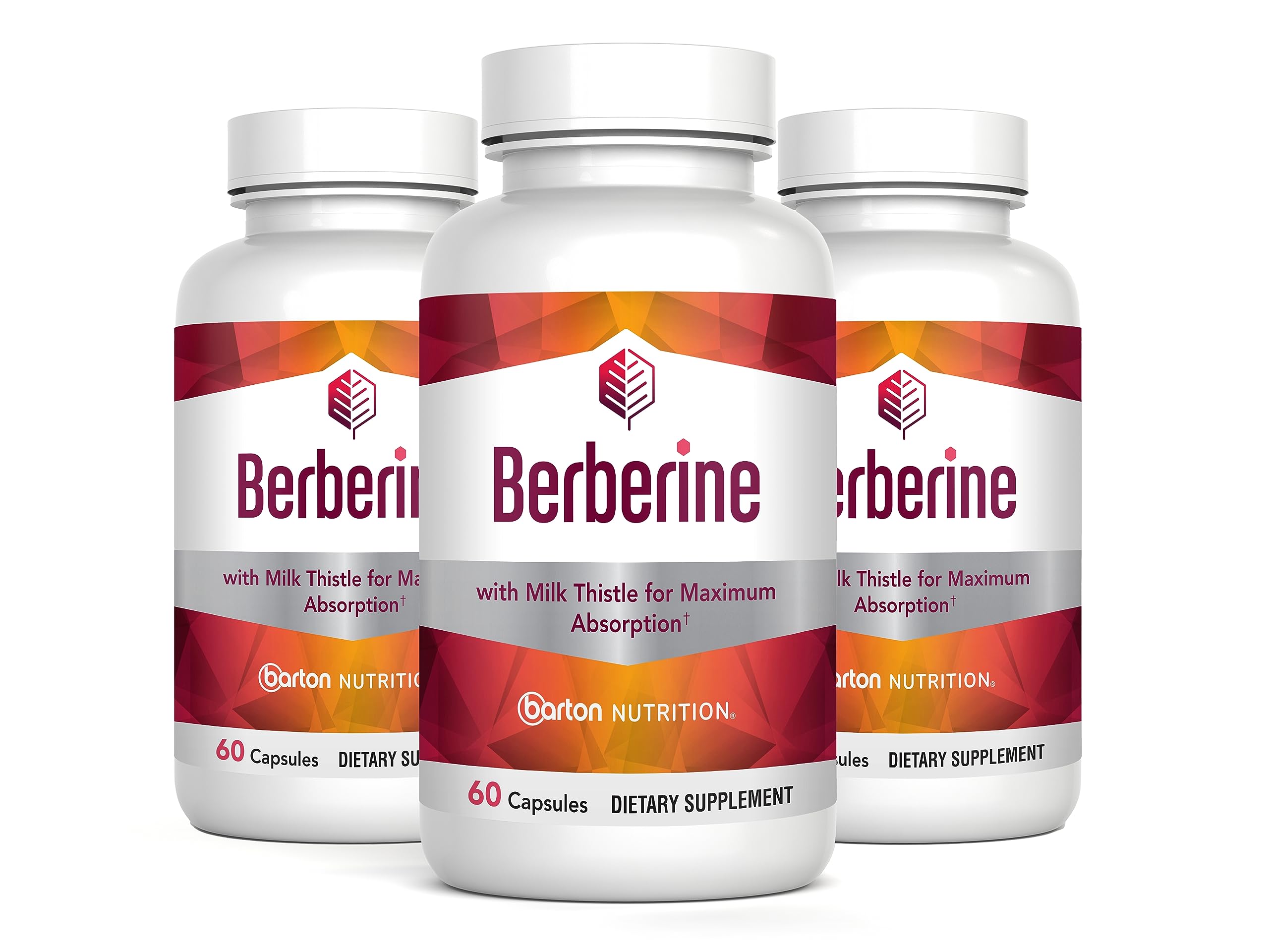Bouteille Barton Nutrition Berberine HCL 800 mg — routine quotidienne.