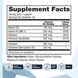 CinnaChroma Barton Nutrition: capsule vanadium, apport nutritionnel pour l'équilibre.