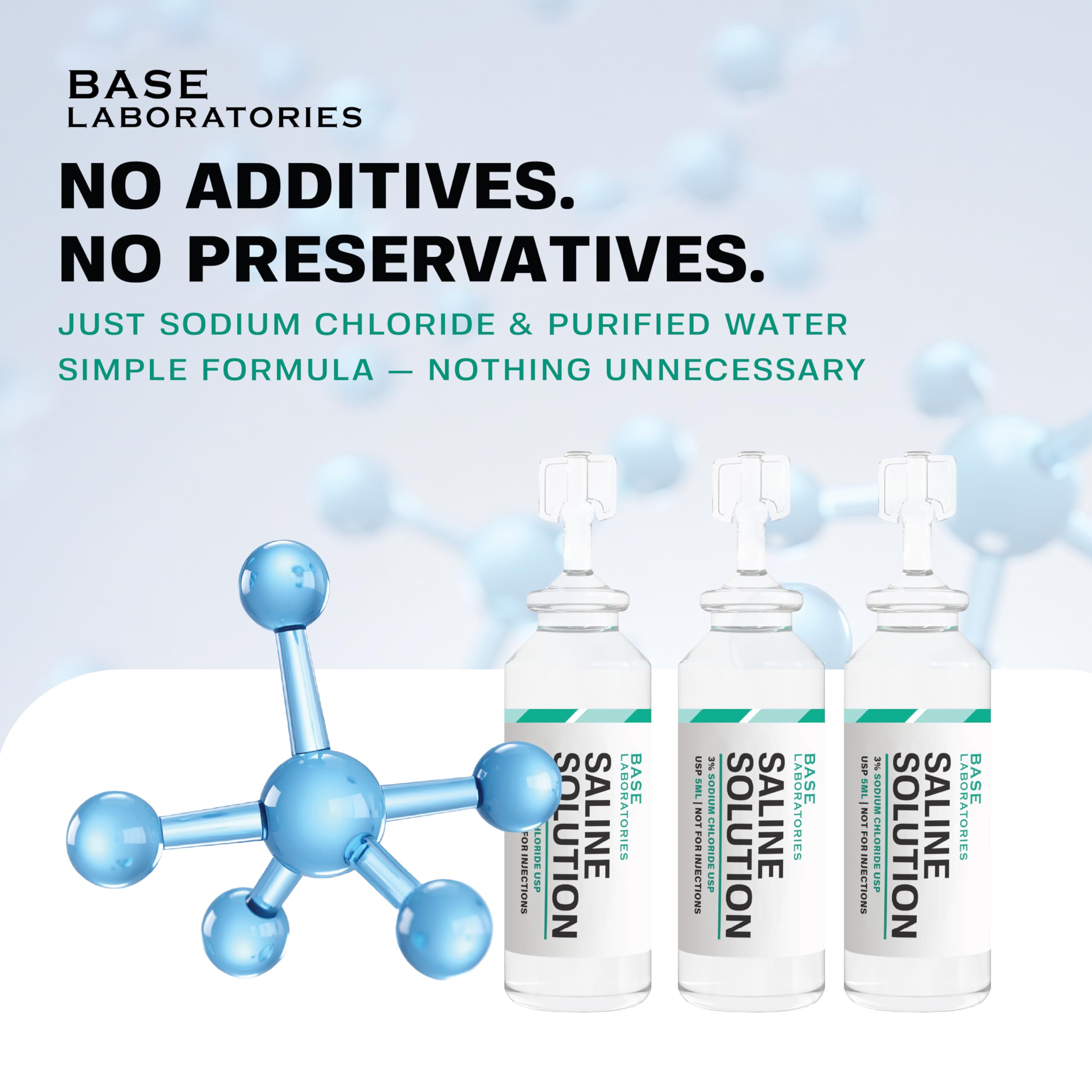 BASE LABORATORIES solution saline 3% concentration élevée pour inhalation