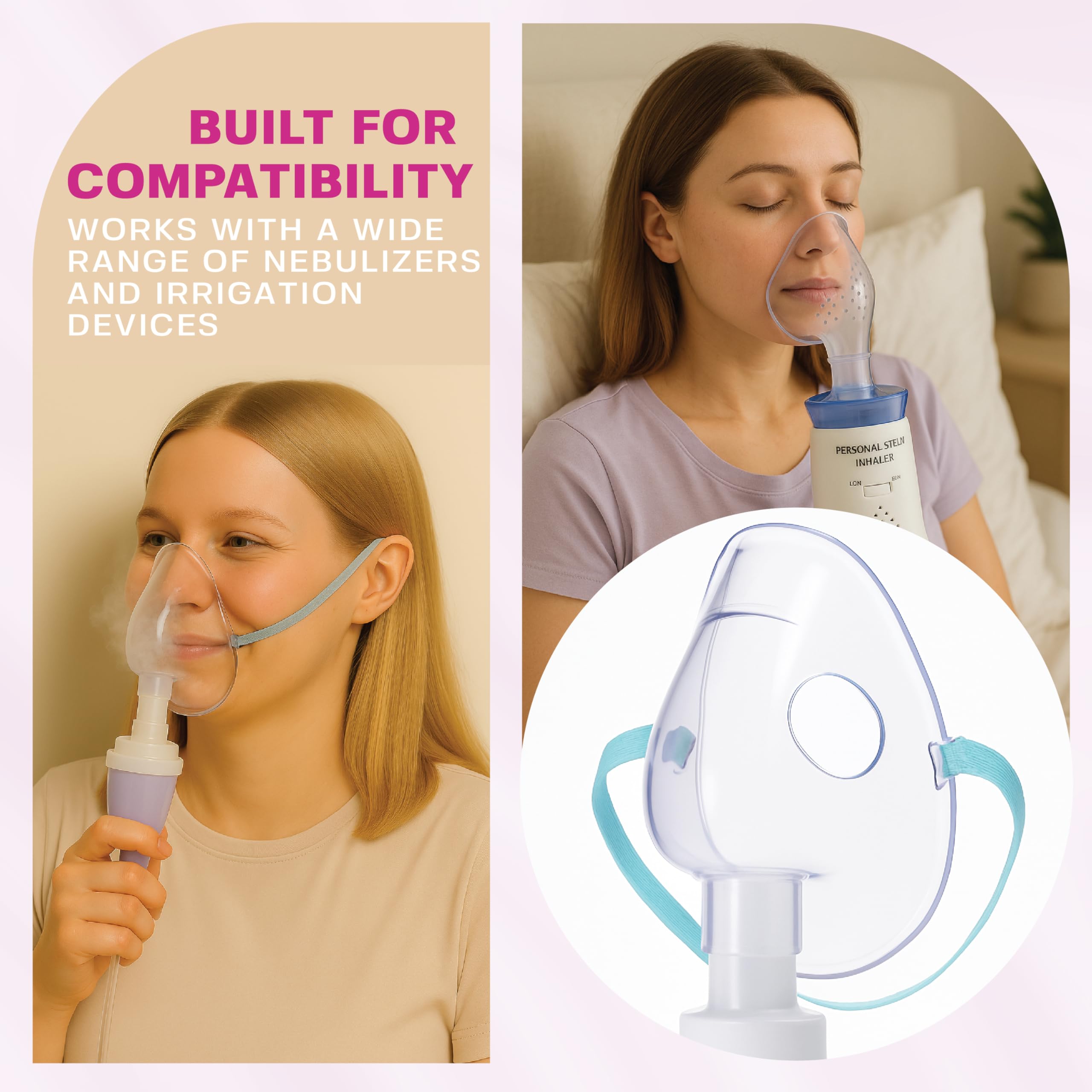 BASE LABORATORIES nébuliseur manuel avec saline 7% pour thérapies respiratoires.