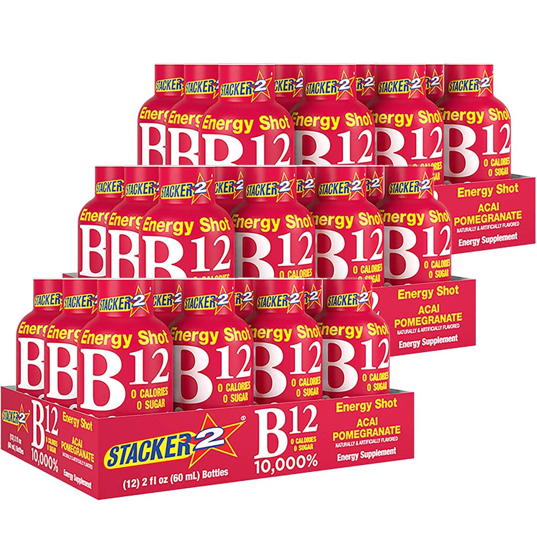 BASED BOX Stacker 2 shot acai et grenade – énergie et concentration possibles