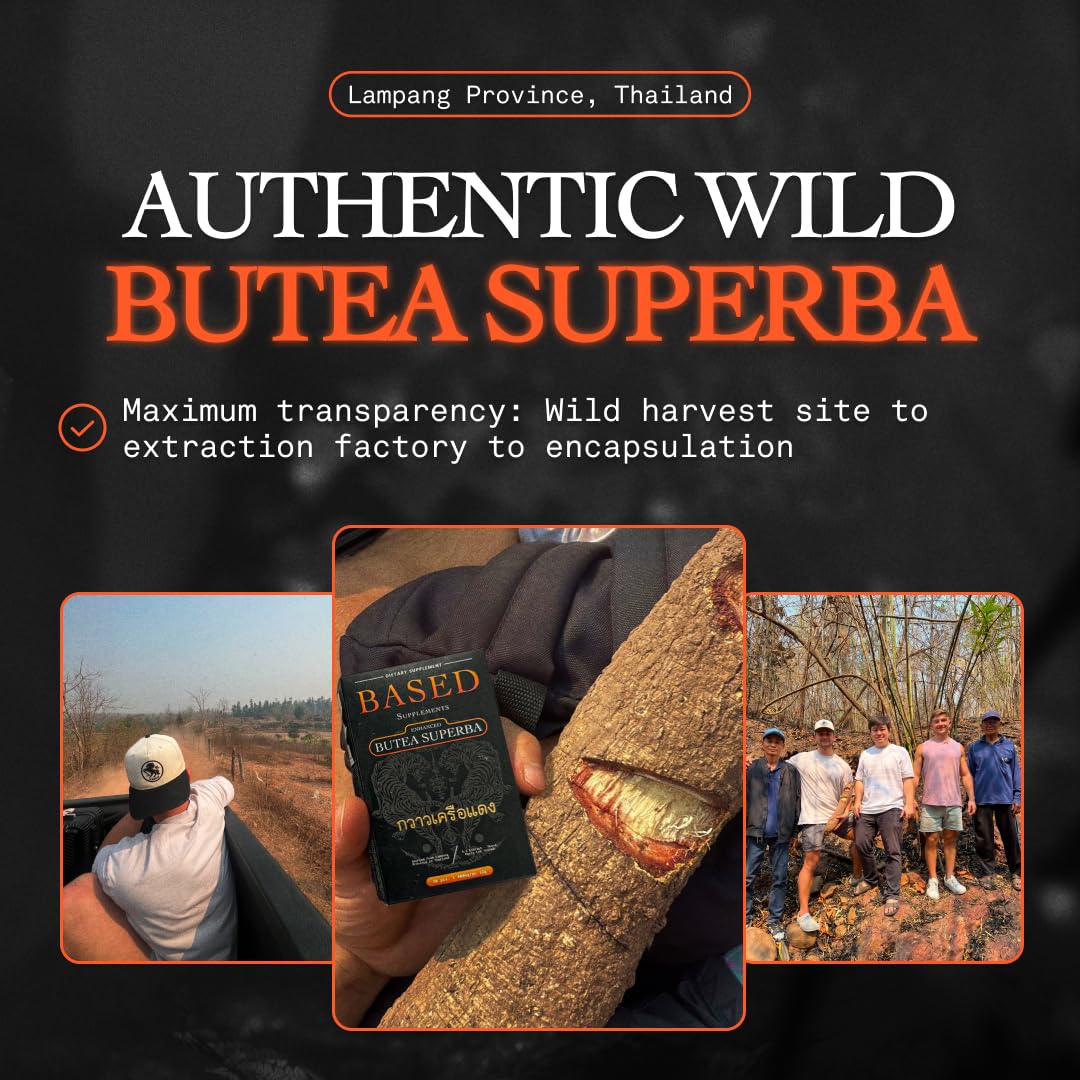 Based Supplements Butea Superba Extract – capsules, prise facile pour énergie quotidienne