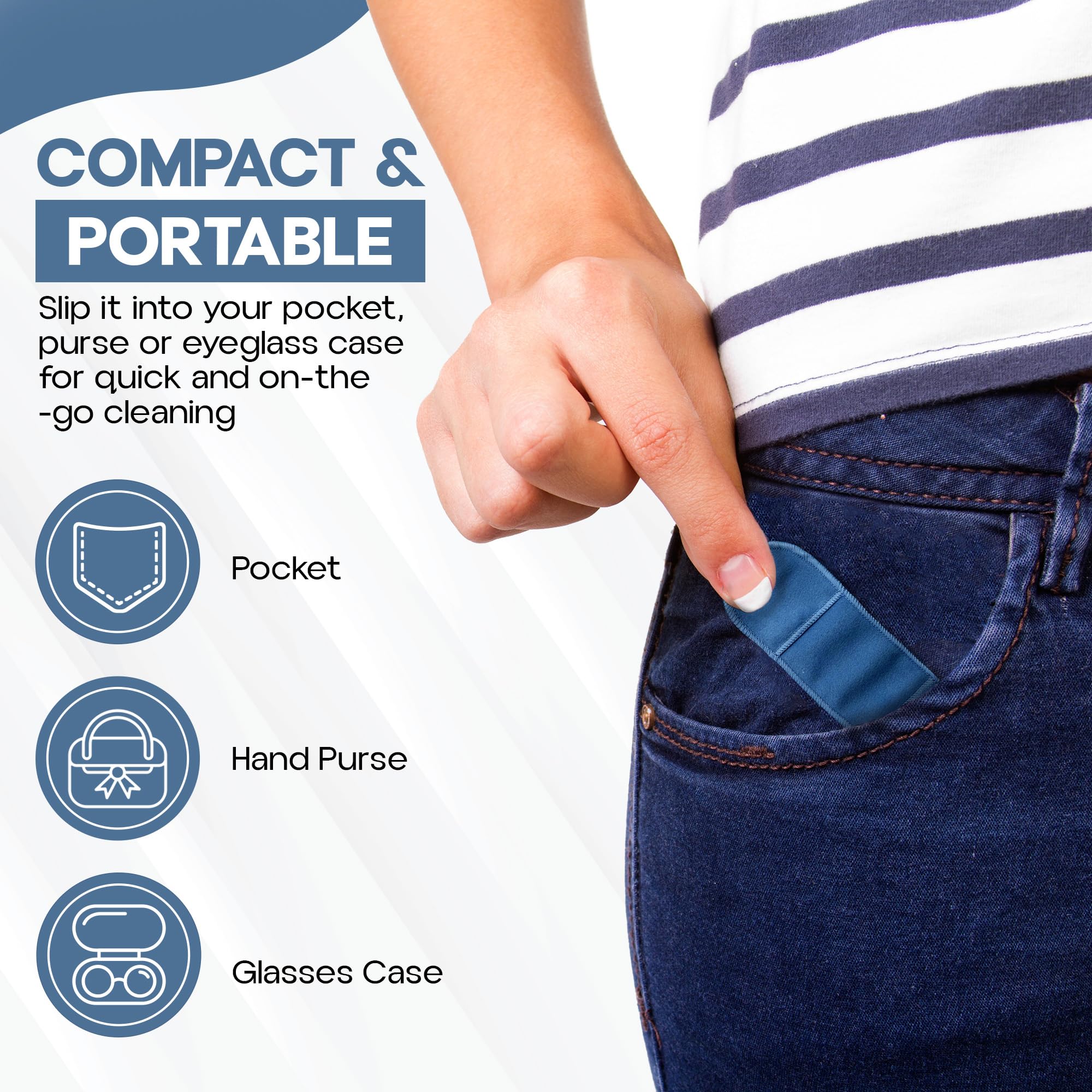 Basesit chiffon lunettes portable compact: idéal en déplacement.