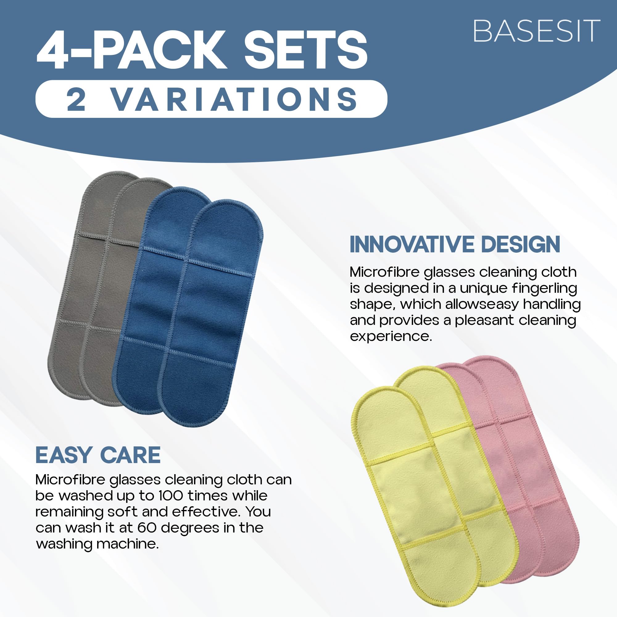 Basesit microfibre-excellence lunettes: dépoussiérage sans rayures.