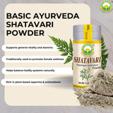 Texture fine de Shatavari poudre, idéale pour lait chaud.