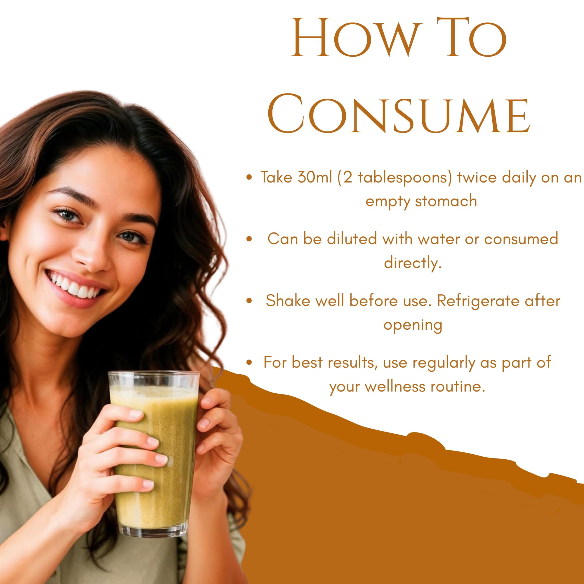 Basic Ayurveda Triphala Juice: notice nutritionnelle et mode d'emploi inclus.