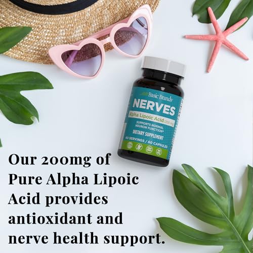 Basic Brands Alpha Lipoic Acid 200mg : gélules faciles à avaler au quotidien.