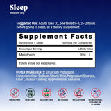 Basic Brands Sleep Mélatonine 3 mg, graphique des ingrédients et bienfaits potentiels.