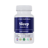 Basic Brands Sleep Mélatonine 3 mg, tablettes faciles à prendre pour un sommeil naturel.