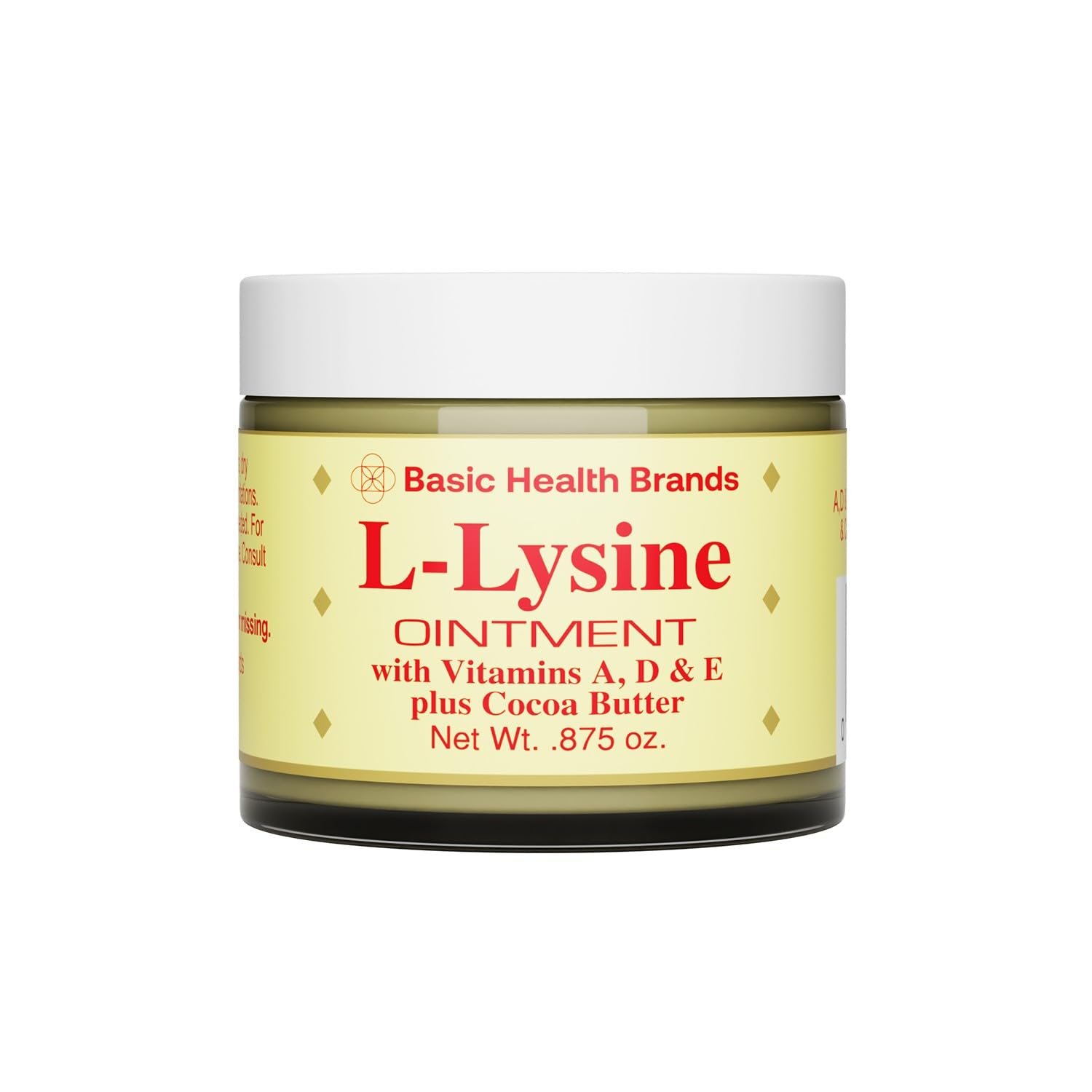 Pommade Lysine Basic Brands montrant protection de la peau et application discrète