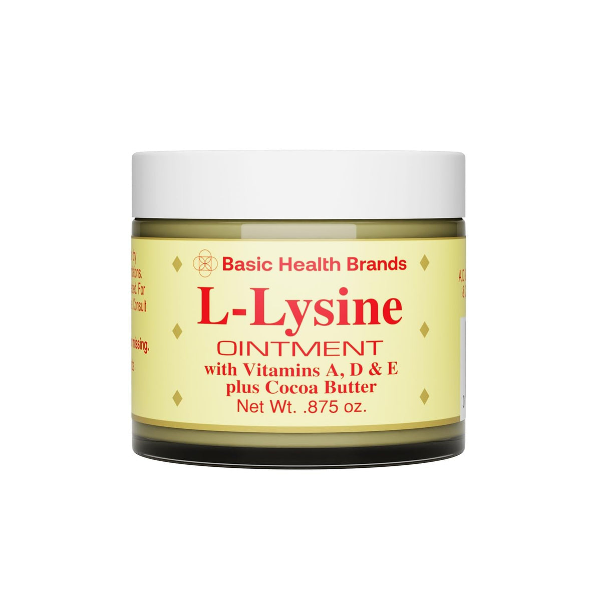 Pommade Lysine Basic Brands montrant protection de la peau et application discrète