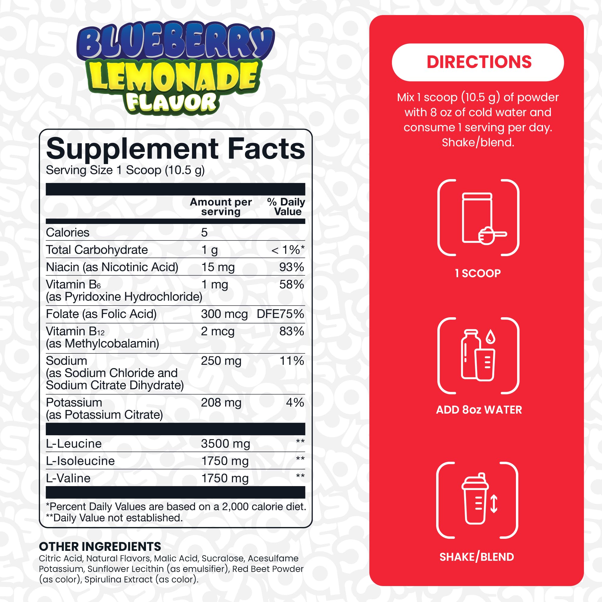 Basic Supplements BCAA sans sucre, option légère pour l'entraînement quotidien.
