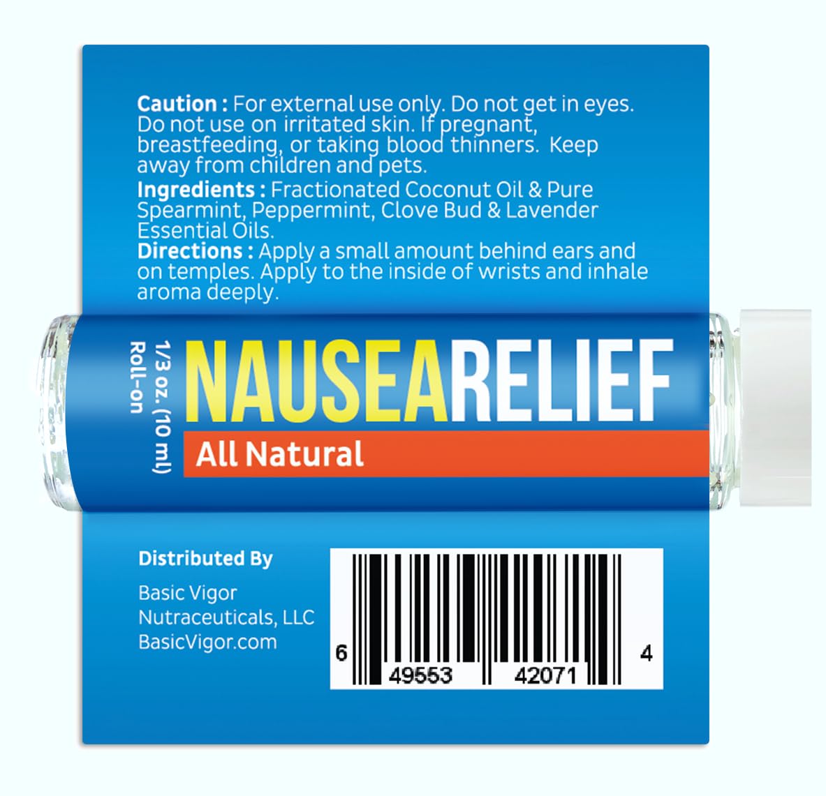 Migrastil Roll-On Basic Vigor pour application rapide en voyage.