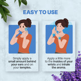 Roll-On Migrastil pour voyage compact, facile à glisser dans une poche.