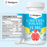 Basigano : capsules végétales L-méthylfolate, facilité d’ingestion et absorption optimisée.