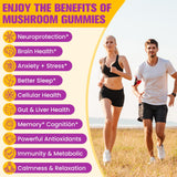 Basopum gommes champignons – gros plan sur les gommes naturelles et leurs textures.