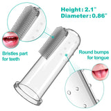 Bassion brosses-doigts bébé, poils souples pour un brossage en douceur.