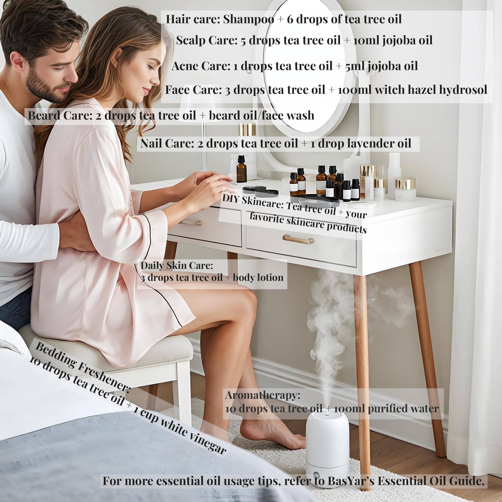 Basyar soin-cuticules-ongles – mélange avec huile porteuse pour nourrir les ongles.