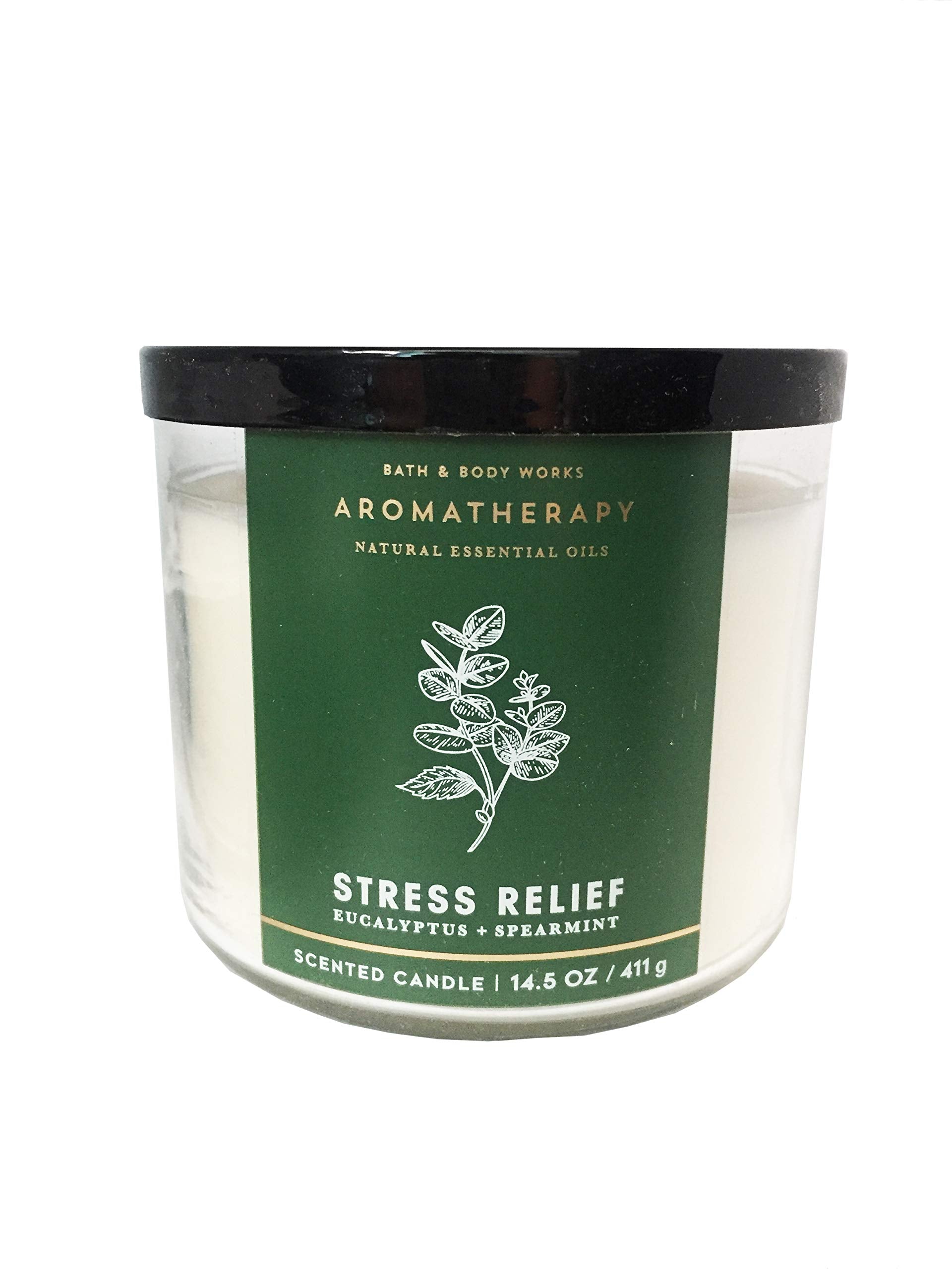 Emballage variable: bougie Bath & Body Works Aromathérapie, évocation fraîche et apaisante pour votre espace