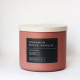 Bougie Bath & Body Works White Barn 3-Wick vanille épicée cannelle, ambiance chaleureuse.