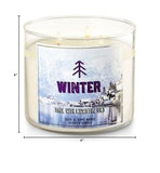 Bougie hiver Bath & Body Works, parfum durable pour créer une ambiance festive et chaleureuse