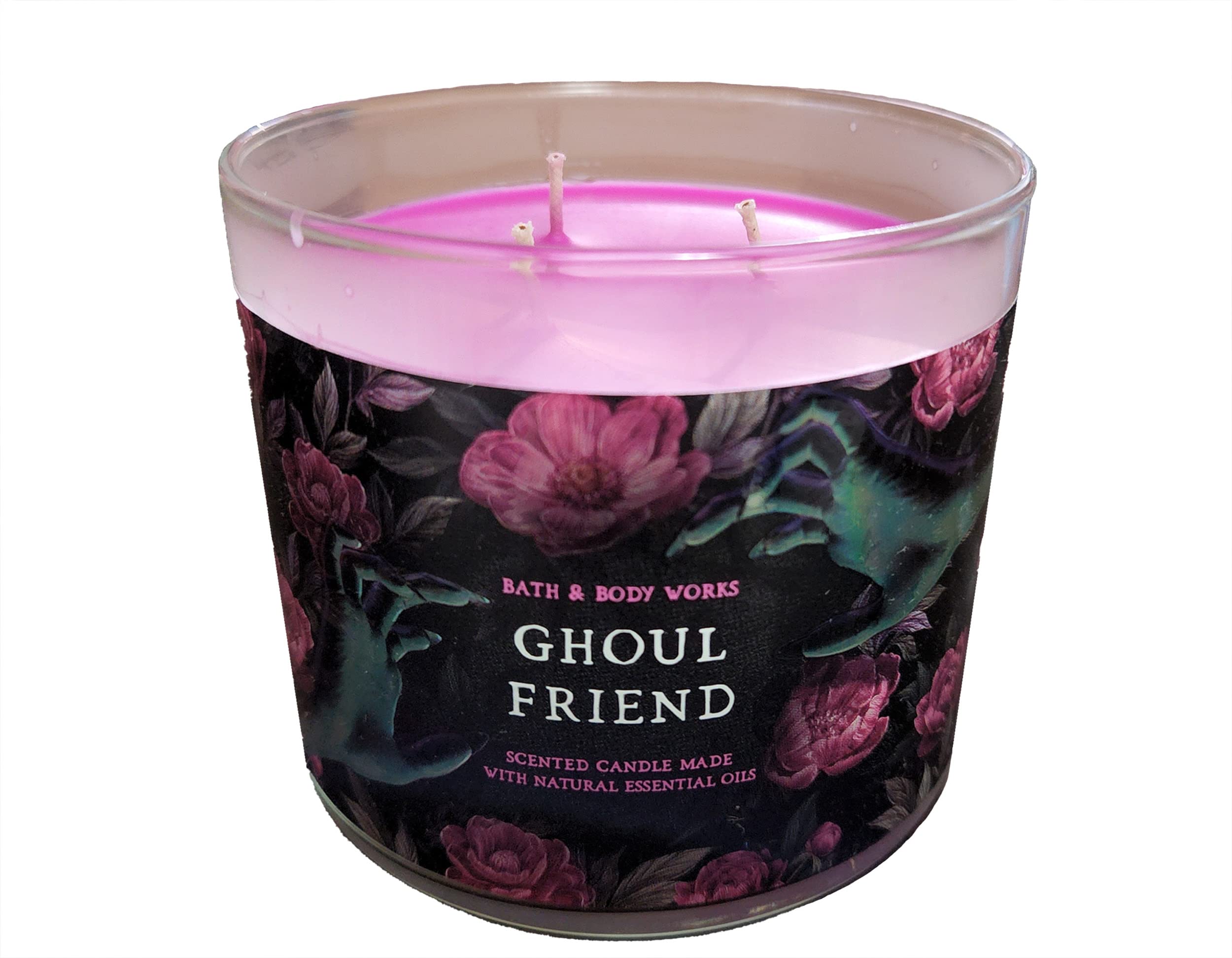 Ghoul Friend Bath & Body Works, bougie 3-mèches pour ambiance chaleureuse.