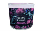 Ghoul Friend, bougie Halloween 2021, éclairage et parfum subtil.