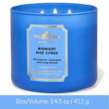 Bath & Body Works Midnight Blue Citrus, usage intérieur et extérieur pour ambiance estivale.