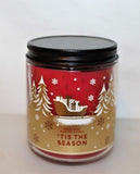 Bougie Bath & Body Works White Barn 1-Mèche, huiles essentielles, ambiance chaleureuse et parfum durable.