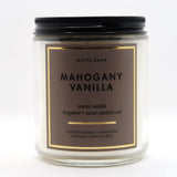 Bougie Bath & Body Works Mahogany Vanilla 1 mèche, diffusion d'un arôme bois vanillé.