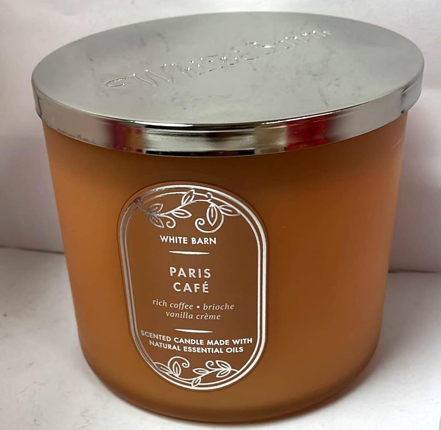 Bougie Bath & Body Works White Barn Paris Café pour ambiance café parisien réconfortante