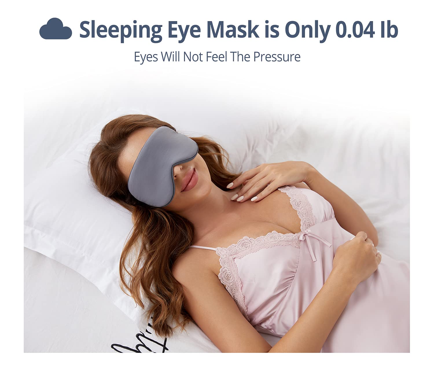 BATHRINS Masque sommeil bloque la lumière et couvre bien le visage.