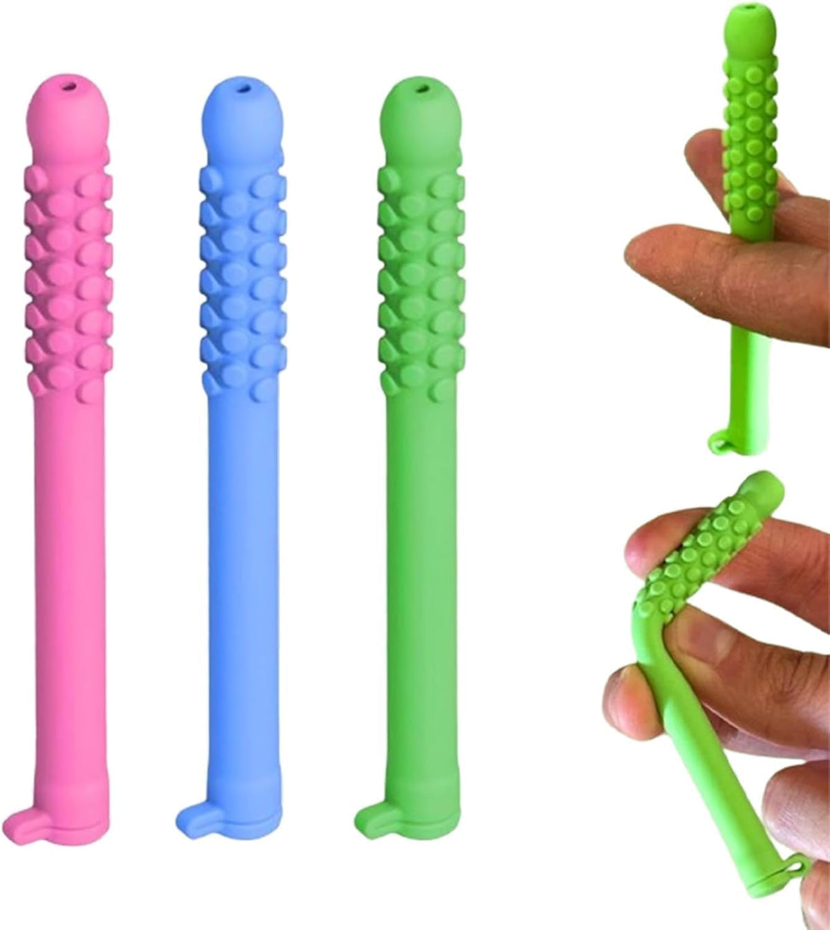 Bâtonnets respiratoires à mâcher avec emballage menthe pour sensation fraîche et concentrée.