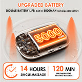 Batterie 5000 mAh intégrée pour un massage sans fil prolongé.